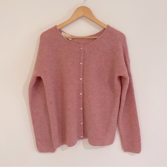 Sezane Pink Women's Sweater Cardigan - Picture 5 of 16